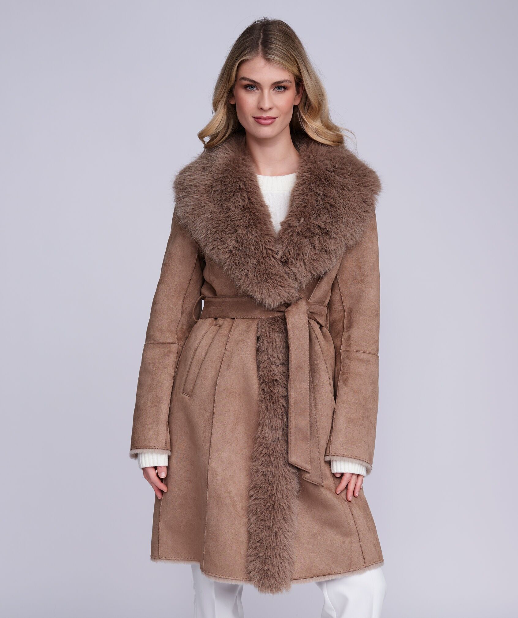 Manteau Isabella - Taupe