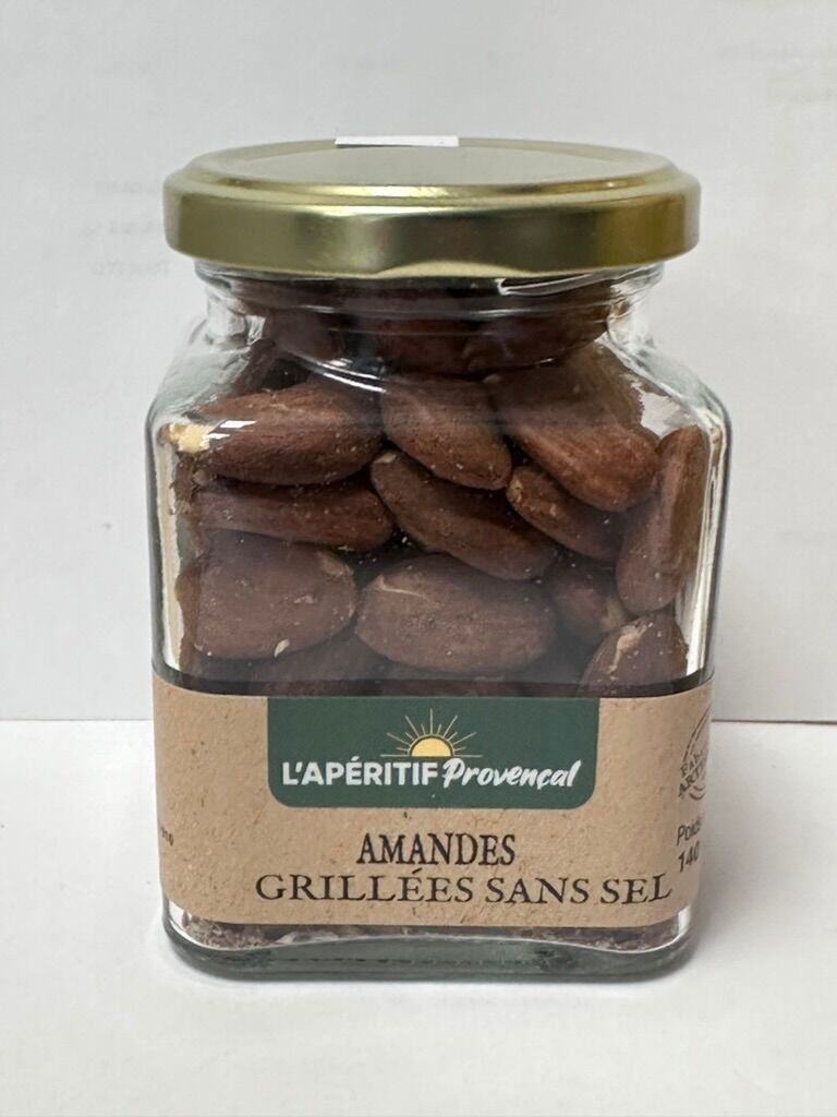 Geröstete Mandeln ohne Salz, 140-g-Glas