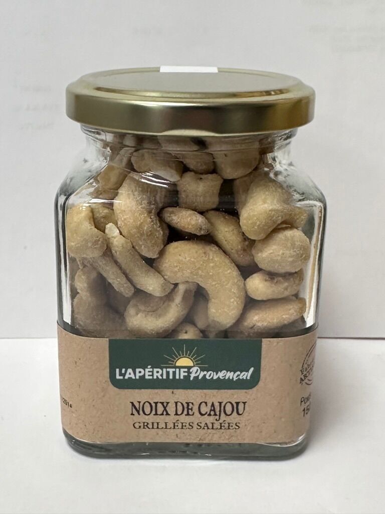 Anacardi tostati salati, barattolo da 150 g