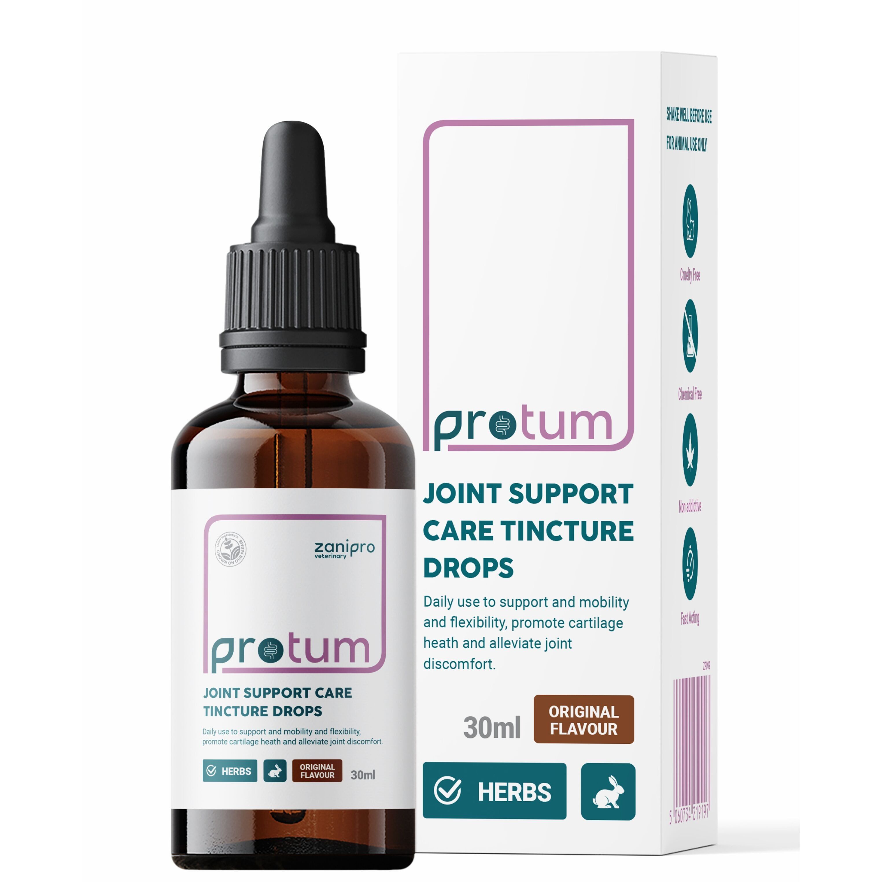 ProTum Gelenk-Tropfen für Kaninchen und Kleintiere – Natürliches Glucosamin- und MSM-Gel | 30 ml