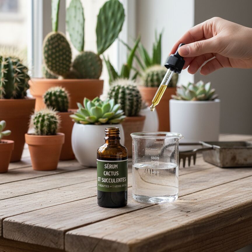 Engrais bio nourrissant cactus & succulentes 50ml - LOT DE 20