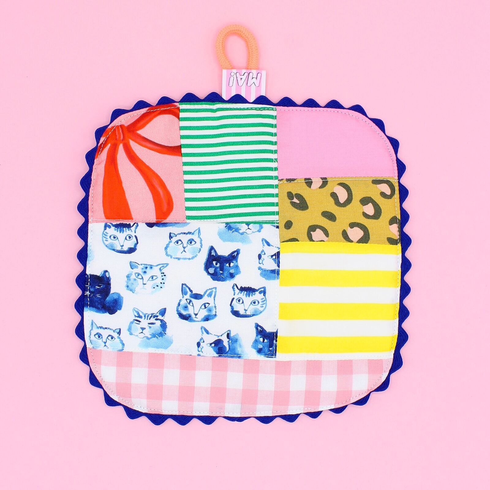 Manique patchwork - chats