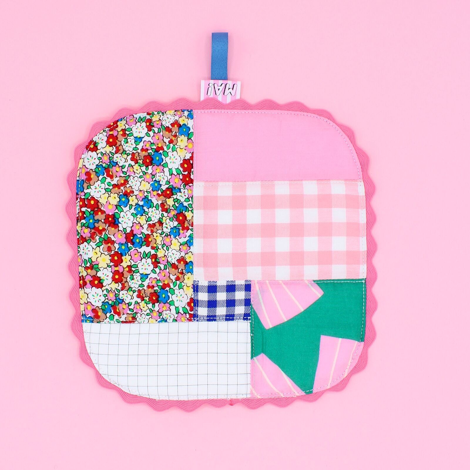 Manique patchwork - petites fleurs