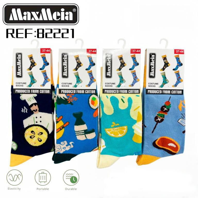 Lange, dehnbare und strapazierfähige Baumwollsocken