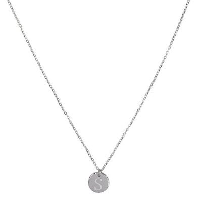 Jozemiek initiaal ketting met letter S, Silver