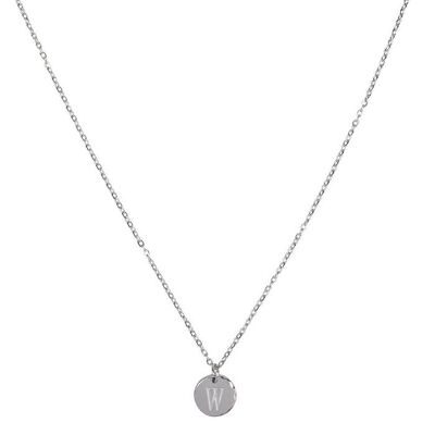 Collana con iniziale Jozemiek con lettera W, Argento