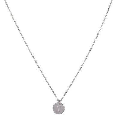 Jozemiek initiaal ketting met letter X, Silver