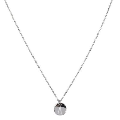 Collier initiale Jozemiek avec lettre A, argent