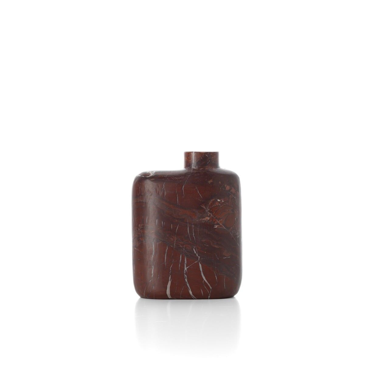 Vase en marbre Rosso Levanto - Rouge vin - Bas