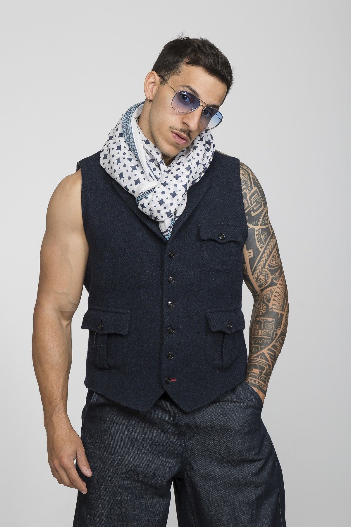 Sciarpa da uomo in cotone FERDINAND