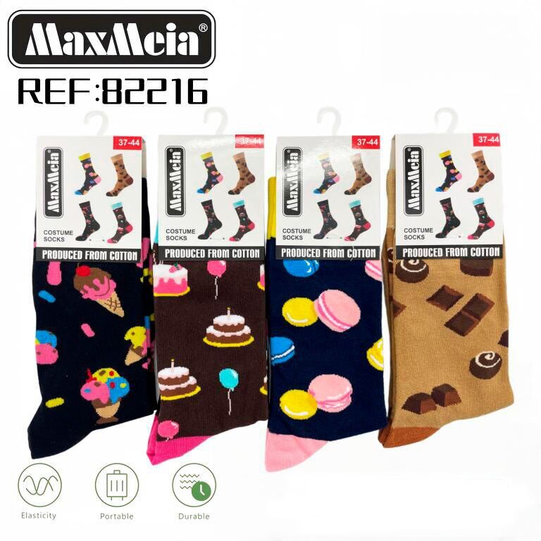 Calzini lunghi in cotone elastico e confortevole