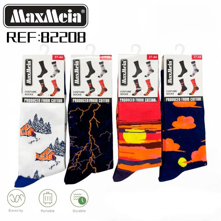 Calzini lunghi unisex in cotone elastico. promozionale