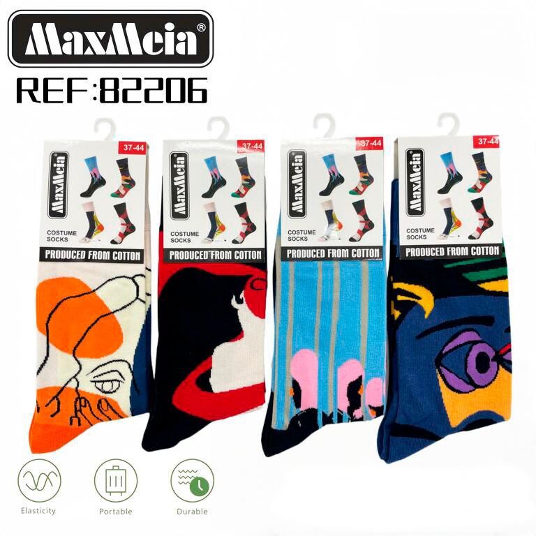 Calzini lunghi elastici in cotone, taglia unica