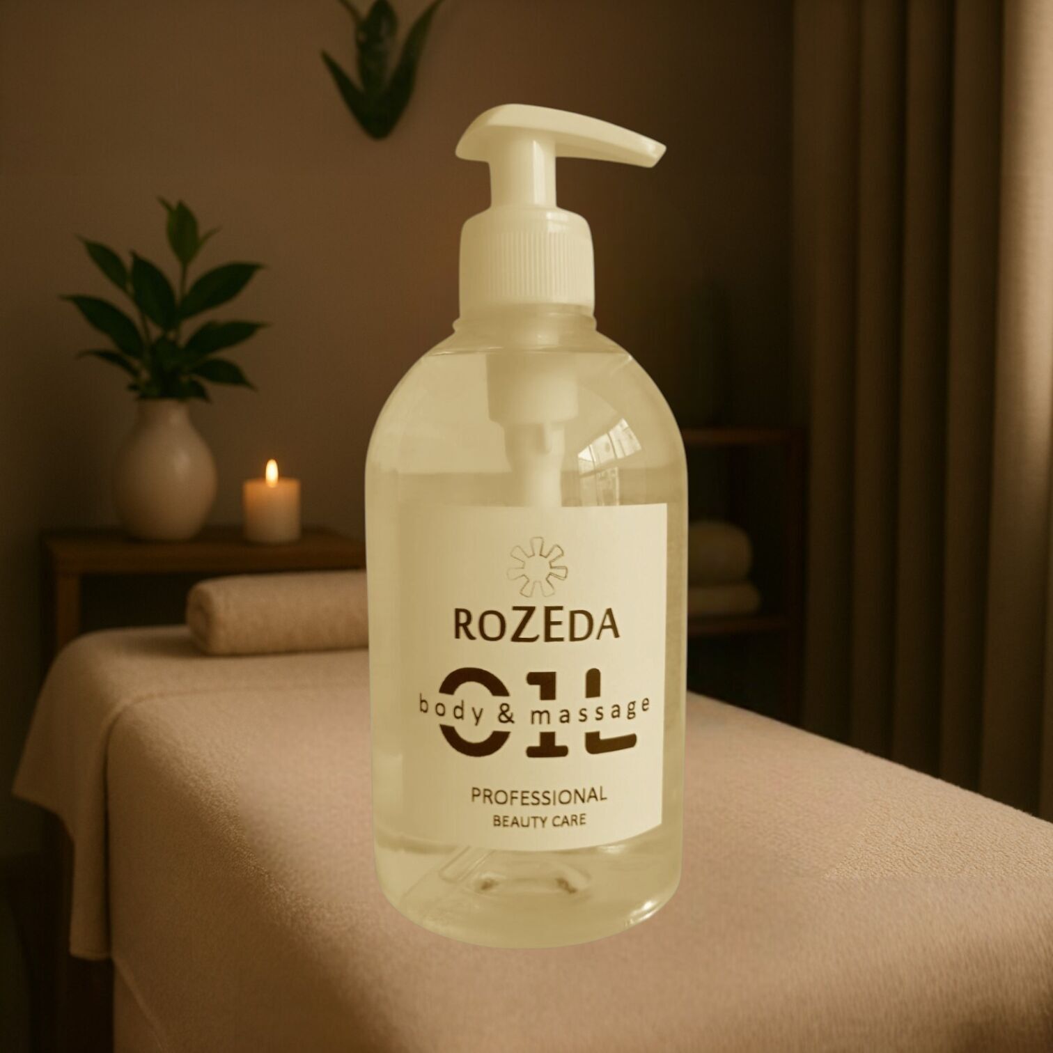 Aceite de masaje profesional, 500 ml - Basics, sin aroma