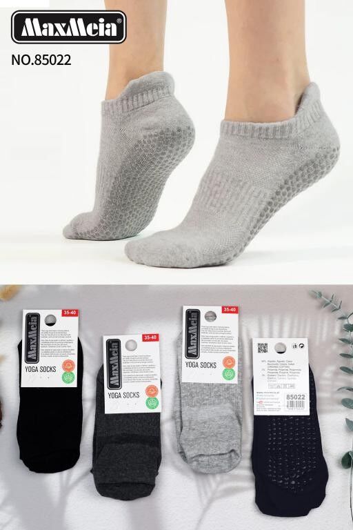 Unsichtbare Yoga-Socken aus Baumwolle für Damen