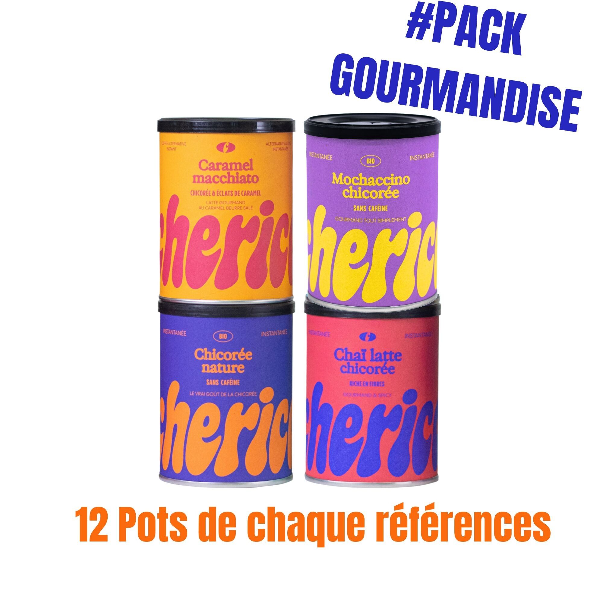 🍬 Pack Gourmandises & Chicorée –  CHERICO 🌿☕ (48 pots)