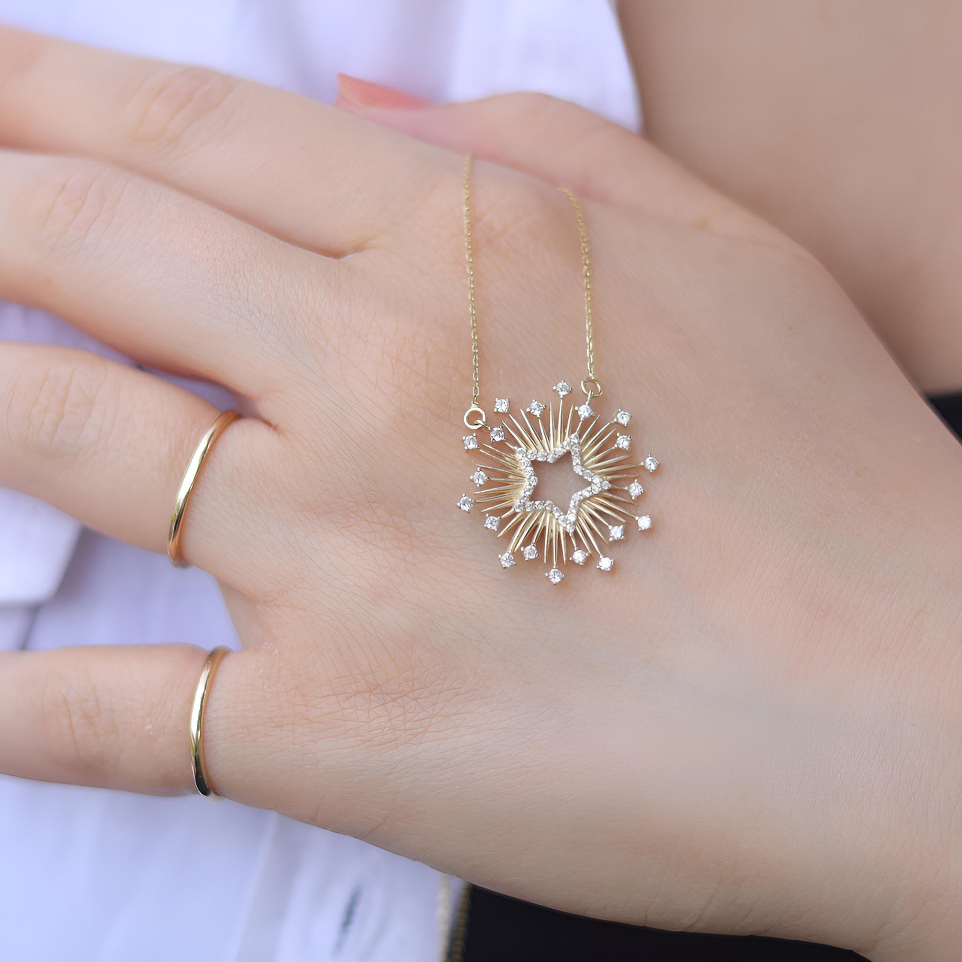 Unique Starburst Constellation Necklace