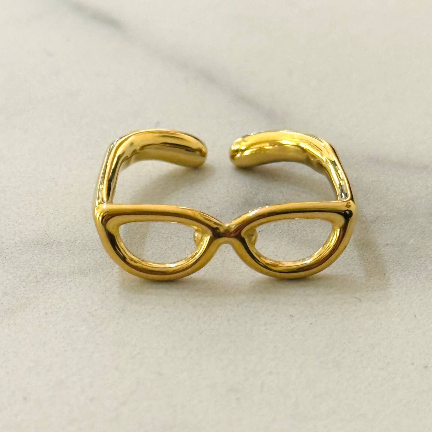 Stainless Steel Glasses Ring 