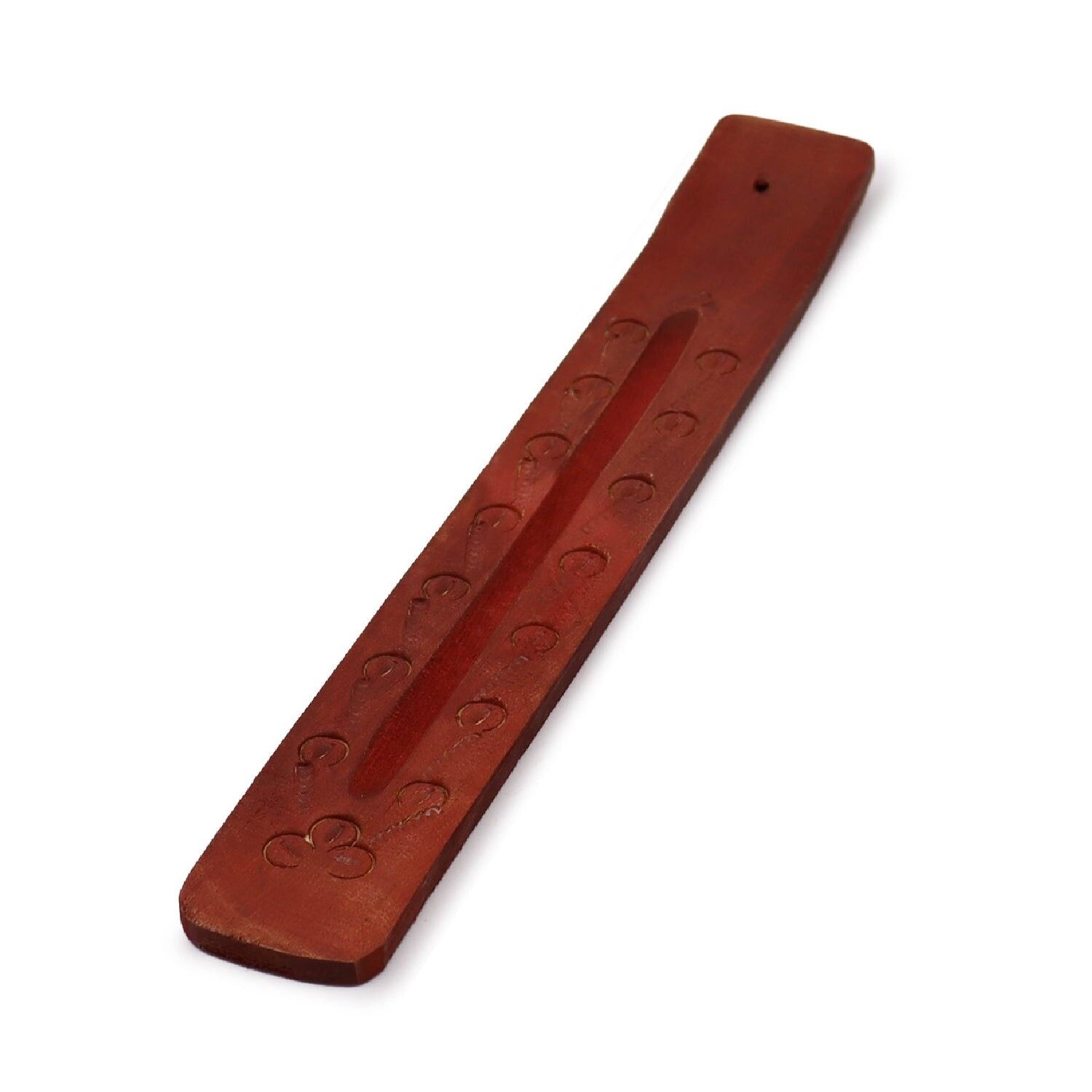 Porta incenso in legno di mango intagliato 10 Saggezza antica