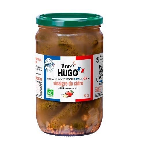 Organic & French Pickles in Apple Cider Vinegar 72cl