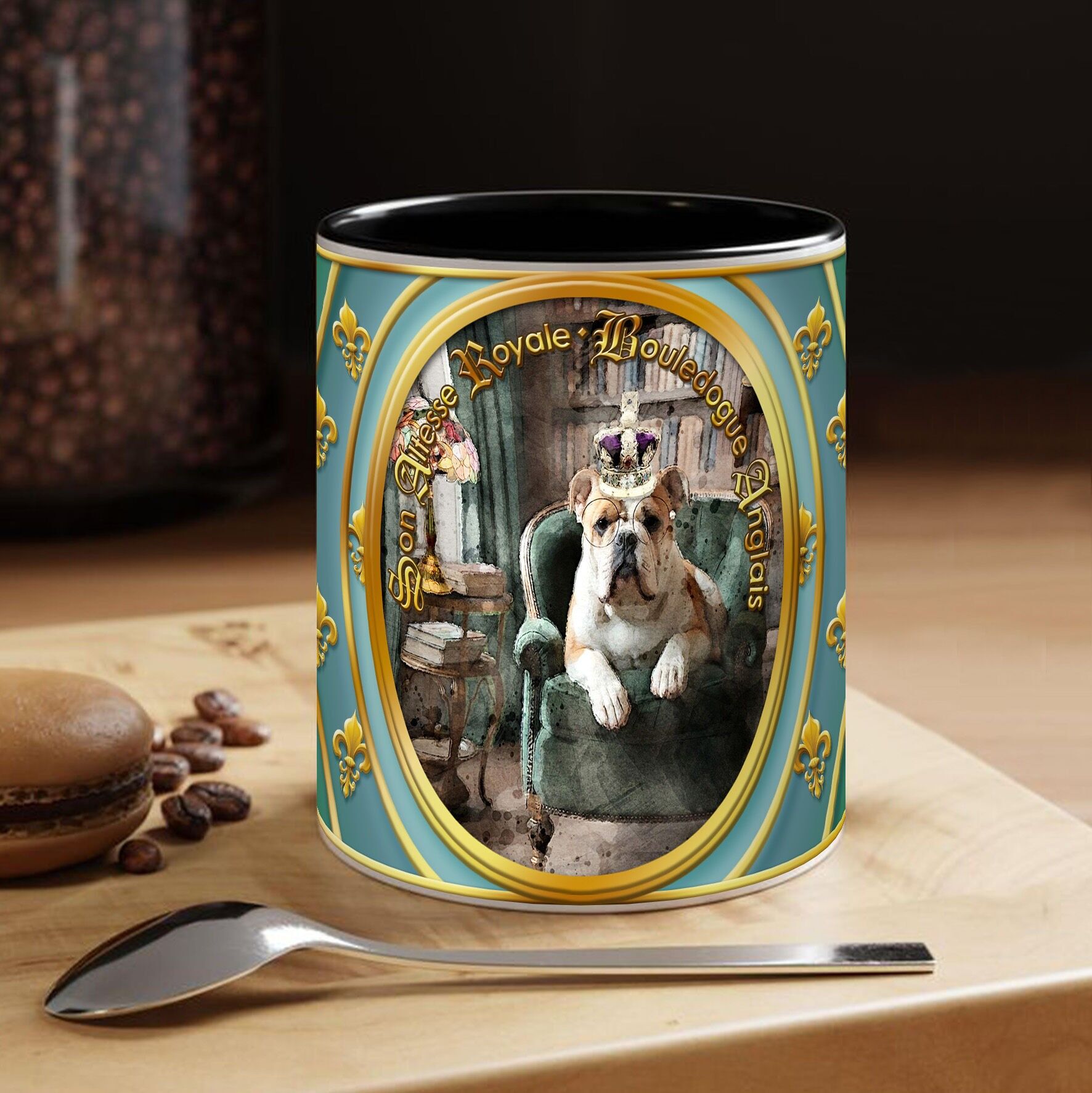 TAZZA - Cane - BULLDOG INGLESE - Da collezione"Sua Altezza Reale"