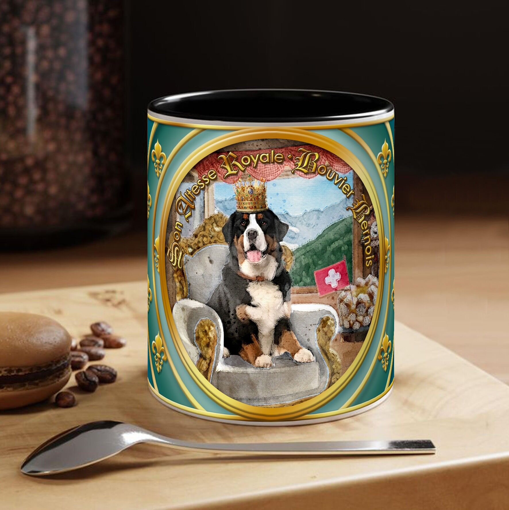 Tasse – Hund – Berner Sennenhund – Sammlerstück„Seine Königliche Hoheit“