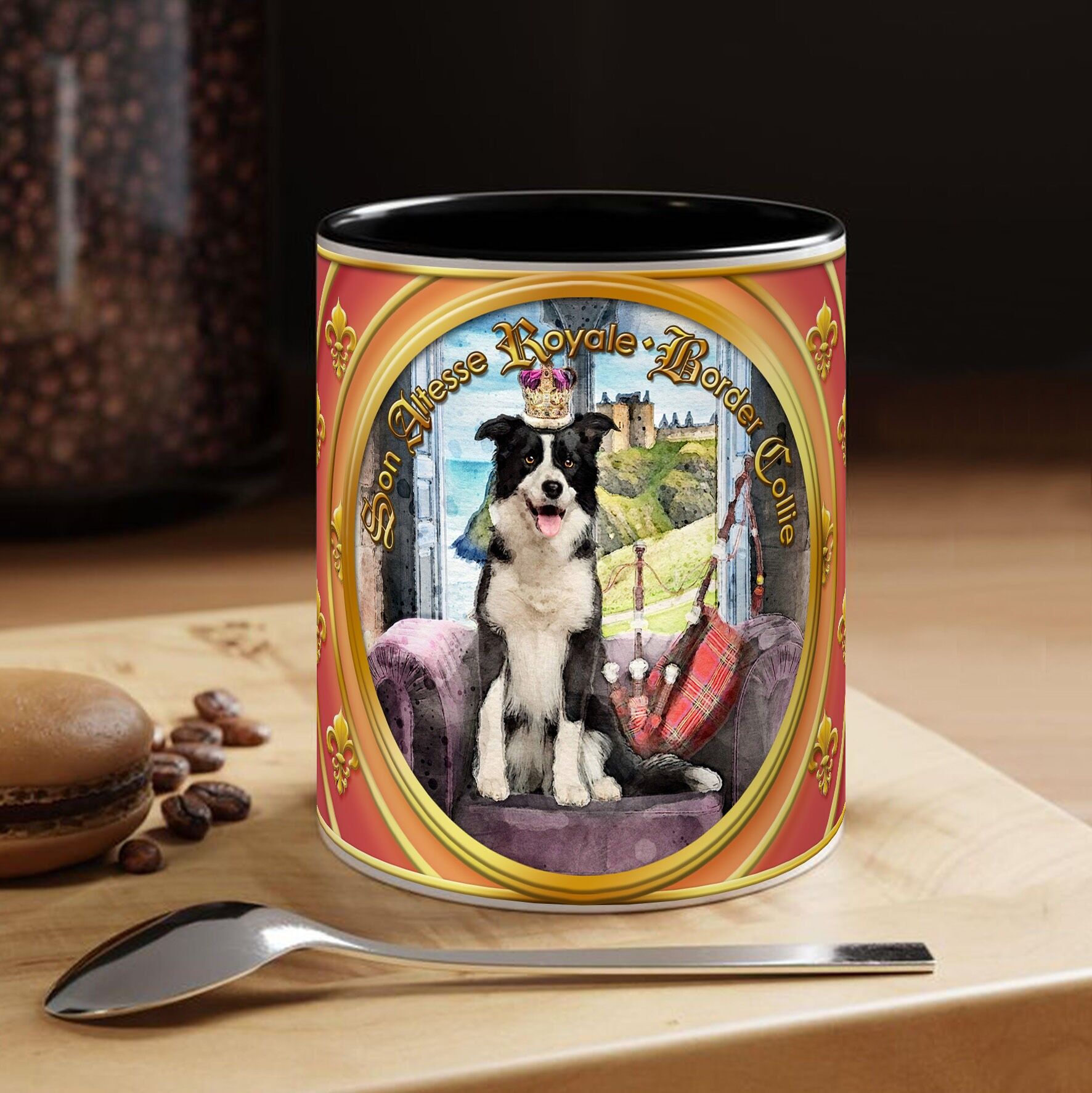 MUG - Hund - BORDER COLLIE - Sammeln.„Seine Königliche Hoheit“