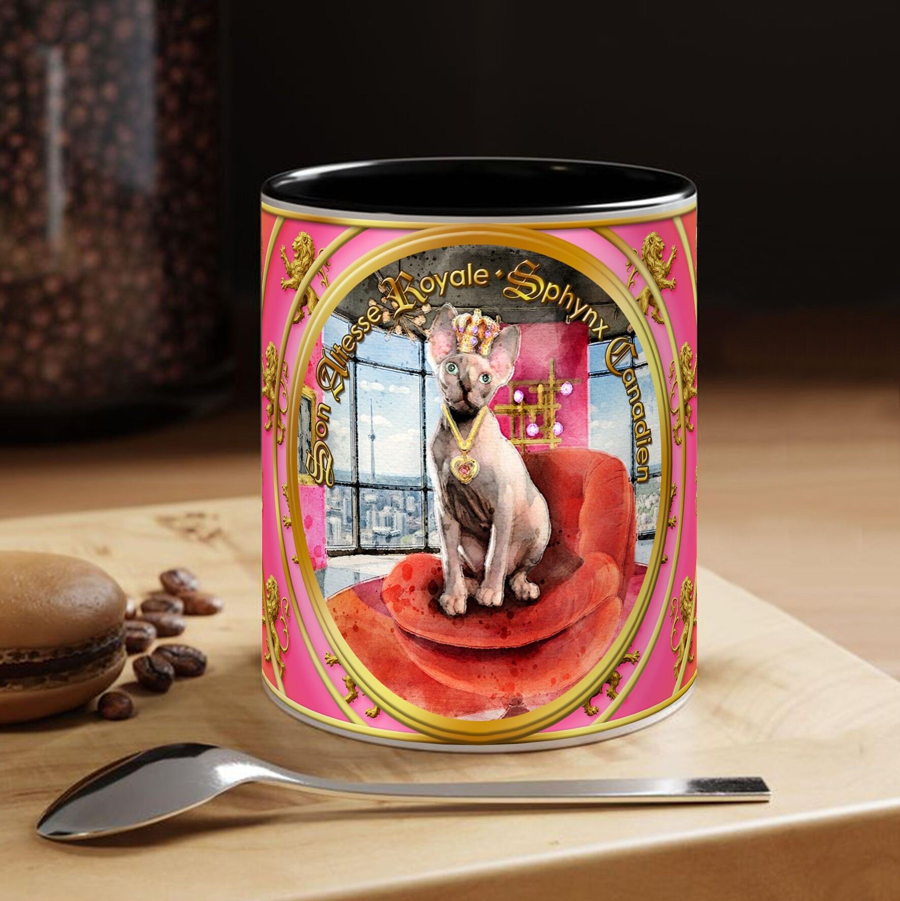 TASSE - Katze - KANADISCHER SPHYNX - Sammlung.„Seine Königliche Hoheit“