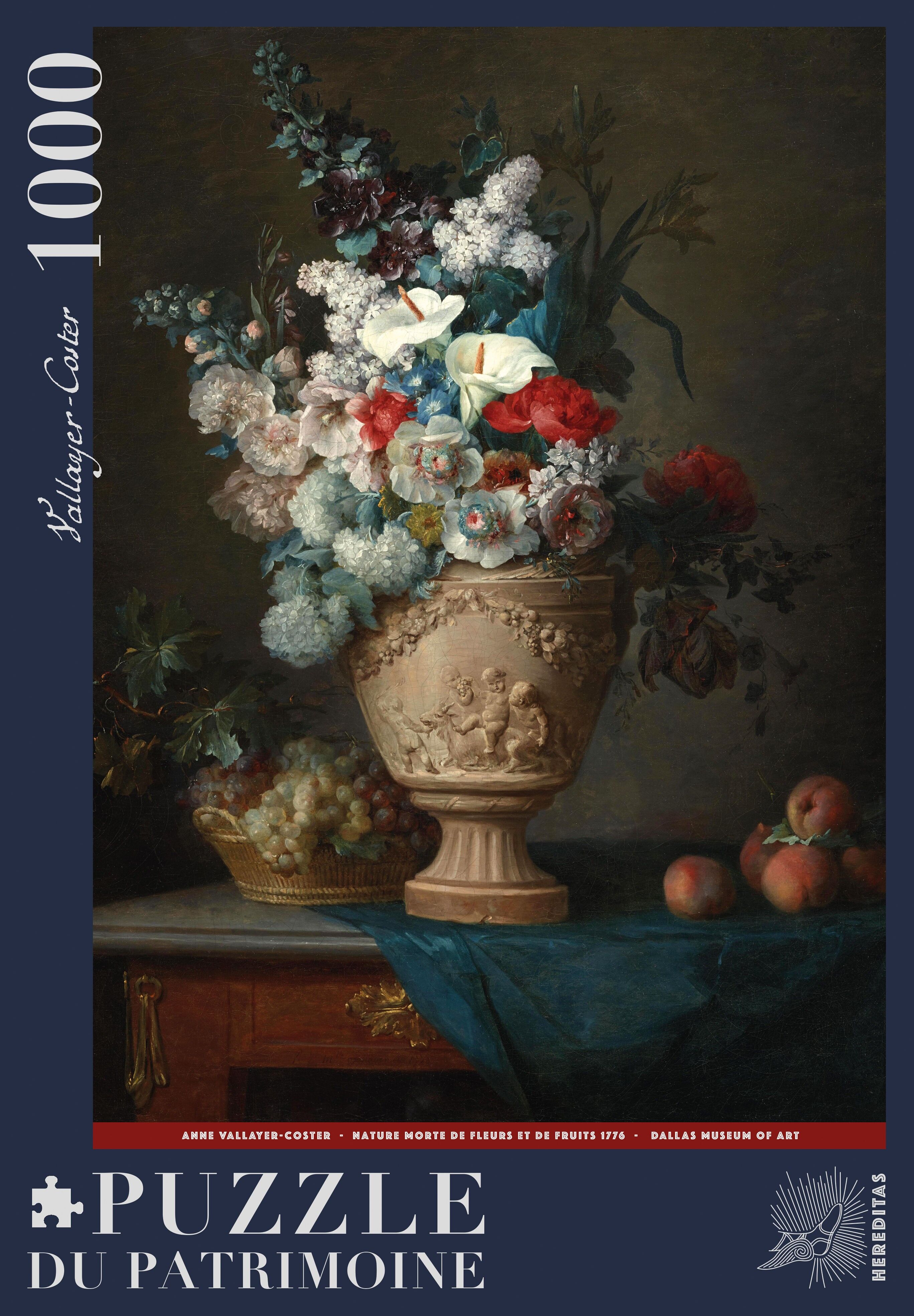 1000-piece puzzle - Still life of flowers by Anne Vallayer-Coster