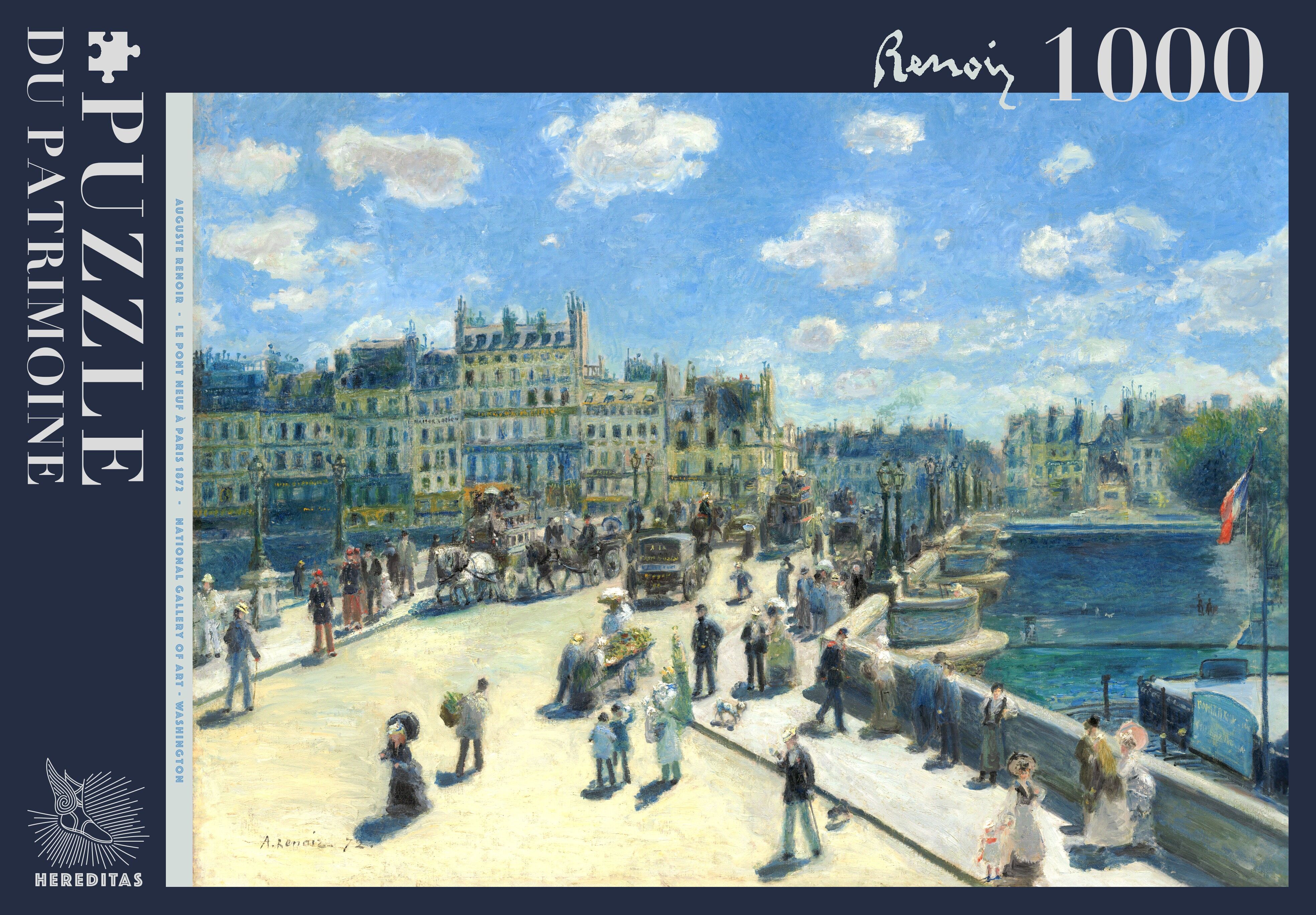 1000-piece puzzle - The Pont Neuf in Paris by Auguste Renoir