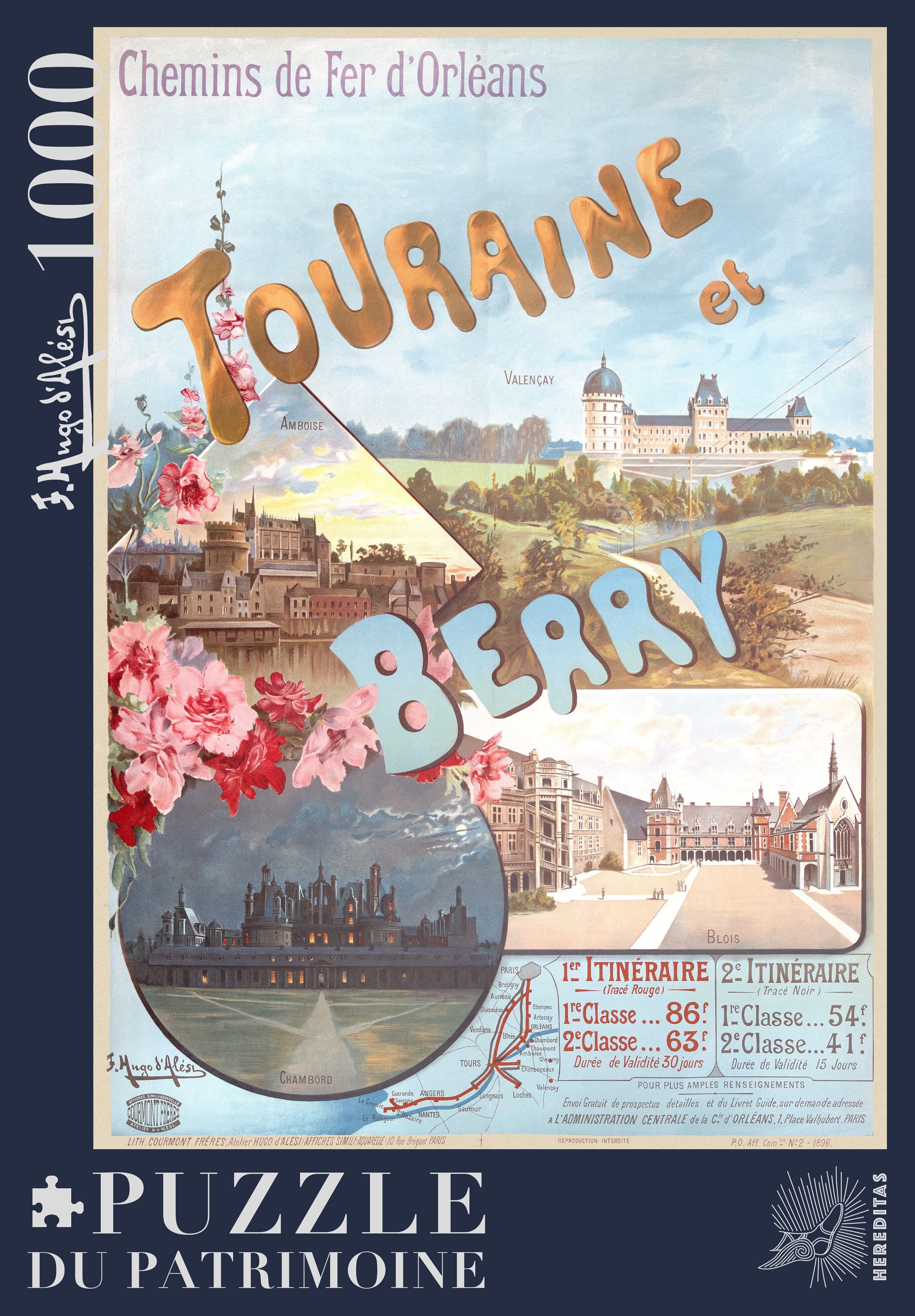 1000-piece puzzle - Touraine Berry by Alési