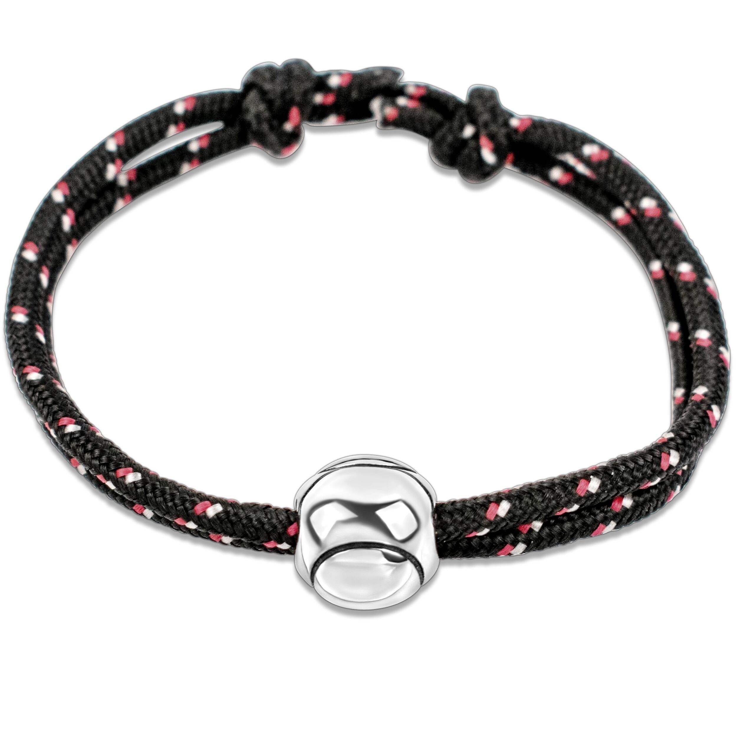Bracelet Tennis - Noir, blanc, rouge - Cadeau de Noël Homme - Bracelet homme