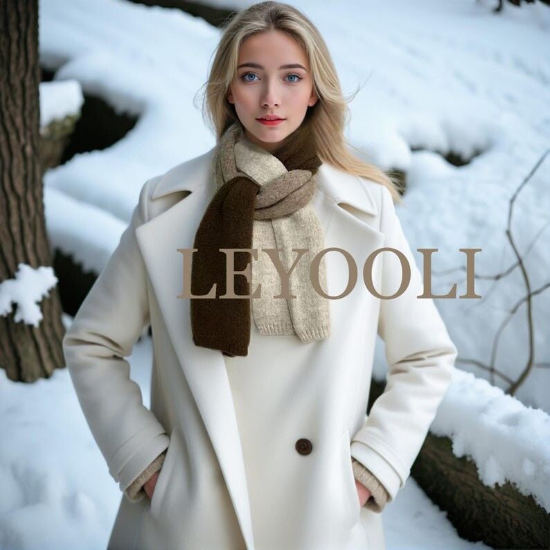 Bufanda de algodón y lana con bloques de colores tejida a mano, cálida bufanda de invierno