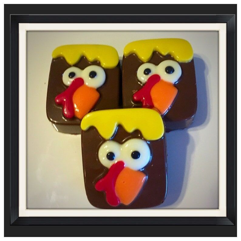 Oreo enrobés de chocolat à la dinde - Coffret de 12 chocolats pour Thanksgiving