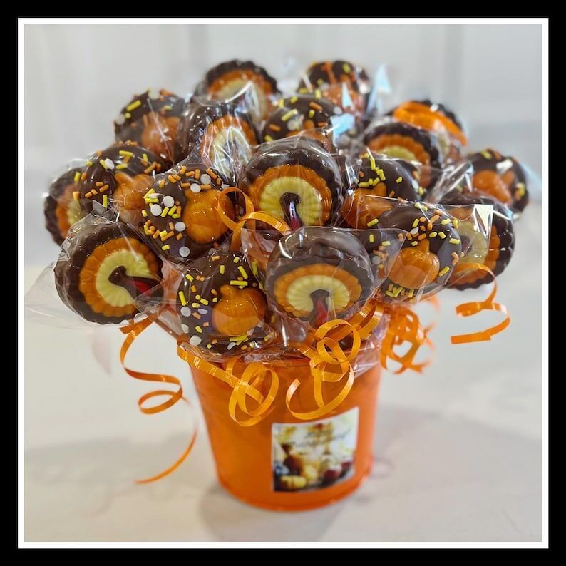 Thanksgiving Oreo Pops: Gourmet Chocolate Covered Treats