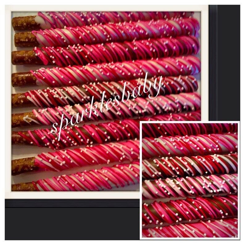 Valentine's Day Gourmet Chocolate Covered Pretzels