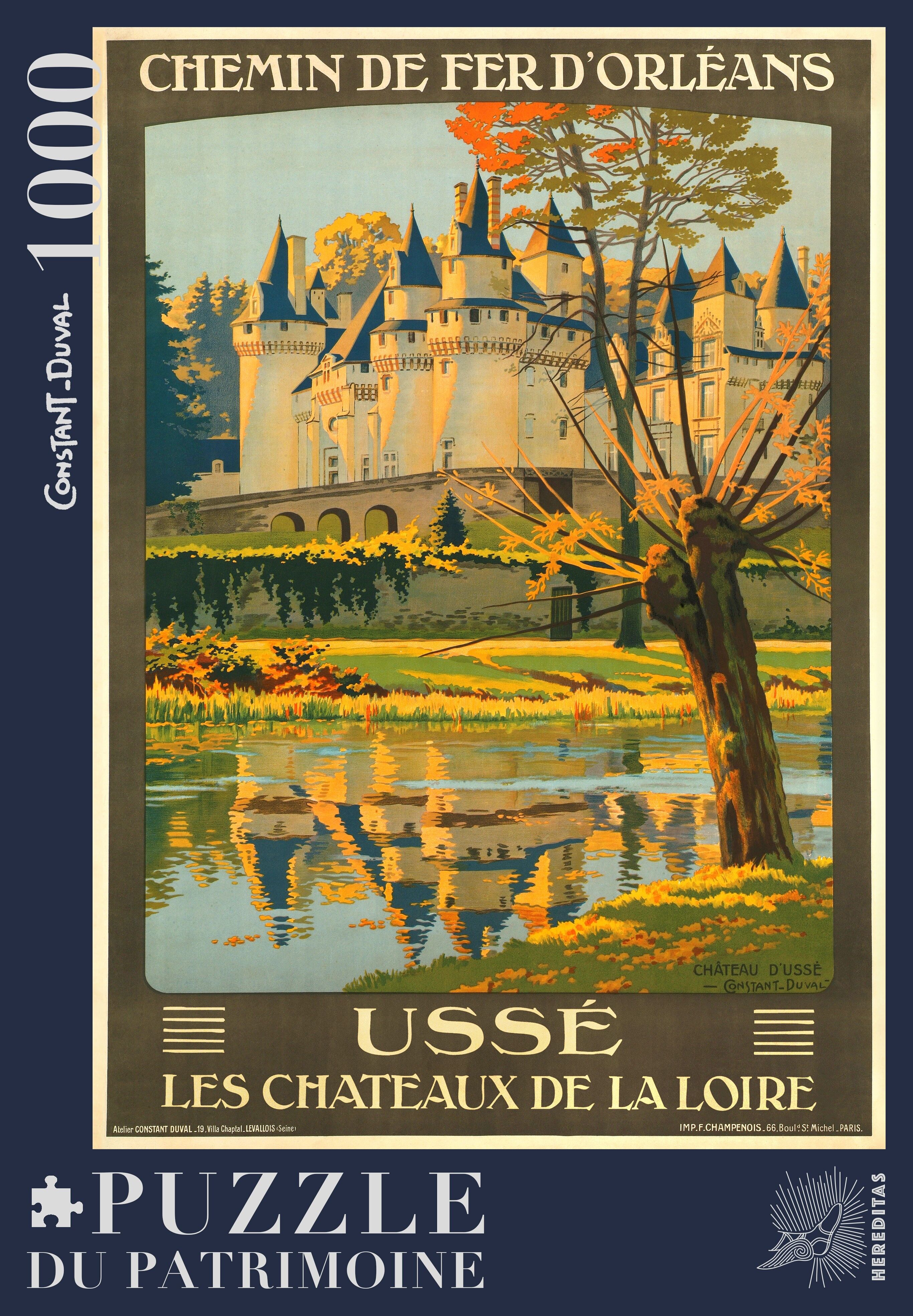 1000-piece puzzle - Château d'Ussé by Constant-Duval