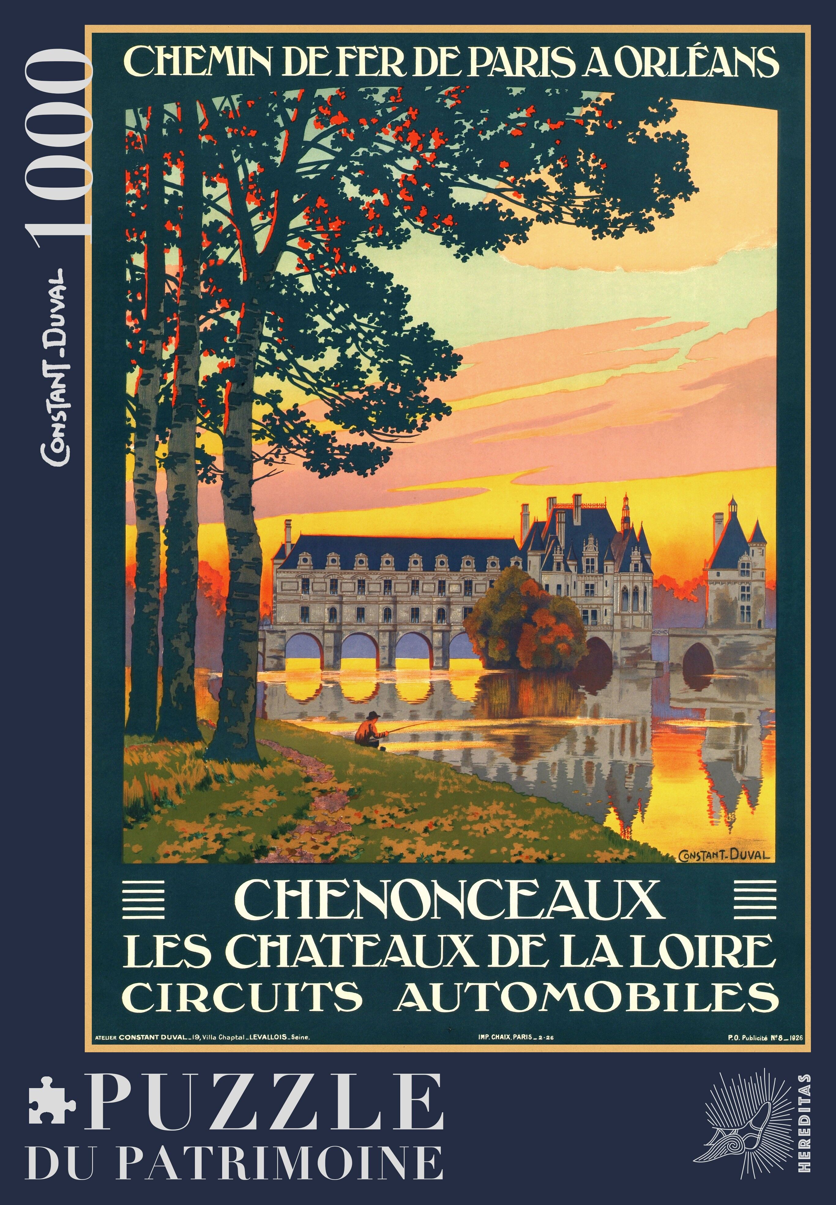 1000-piece puzzle - Chenonceau Castle by Constant-Duval