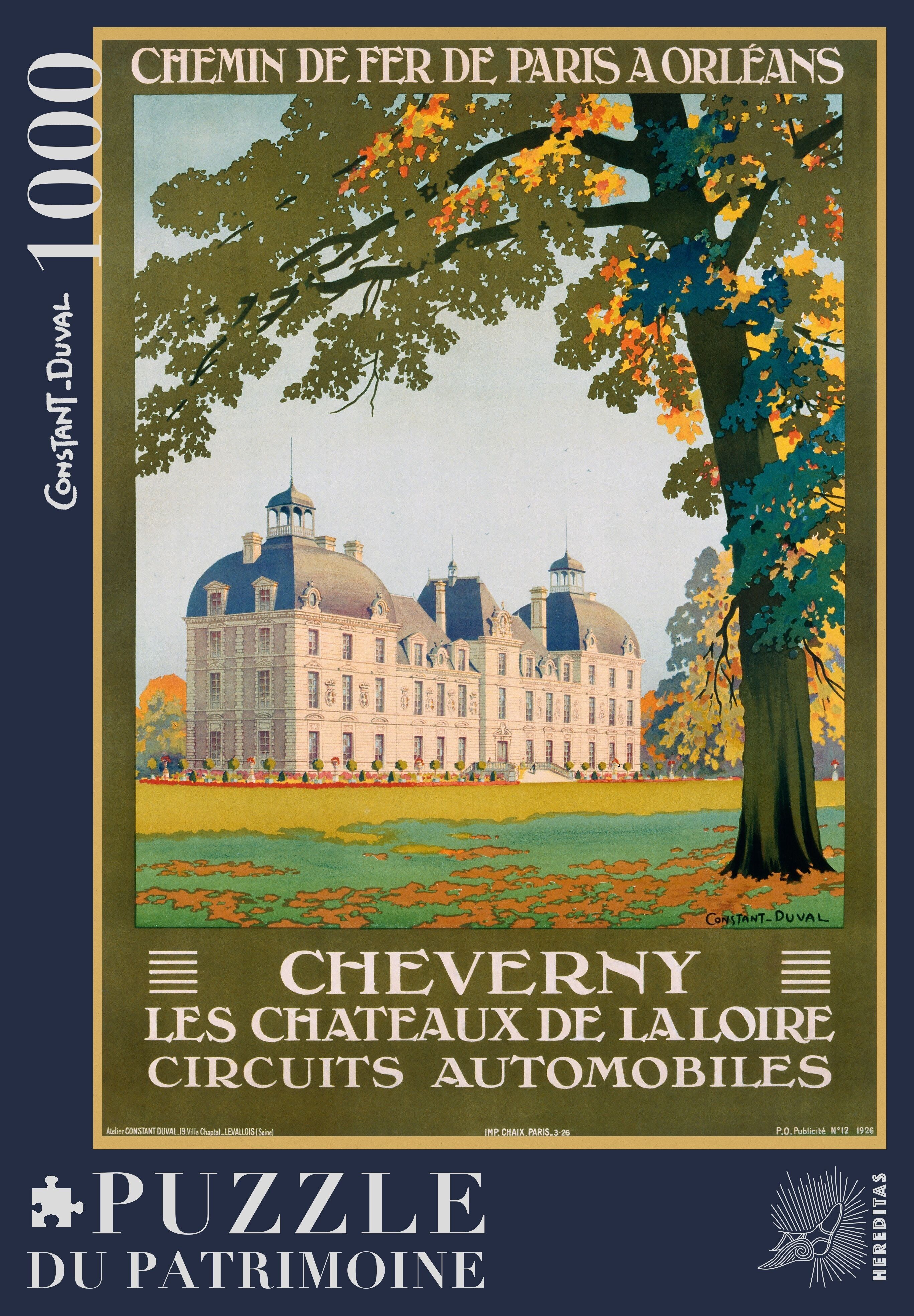 1000-piece puzzle - Château de Cheverny by Constant-Duval