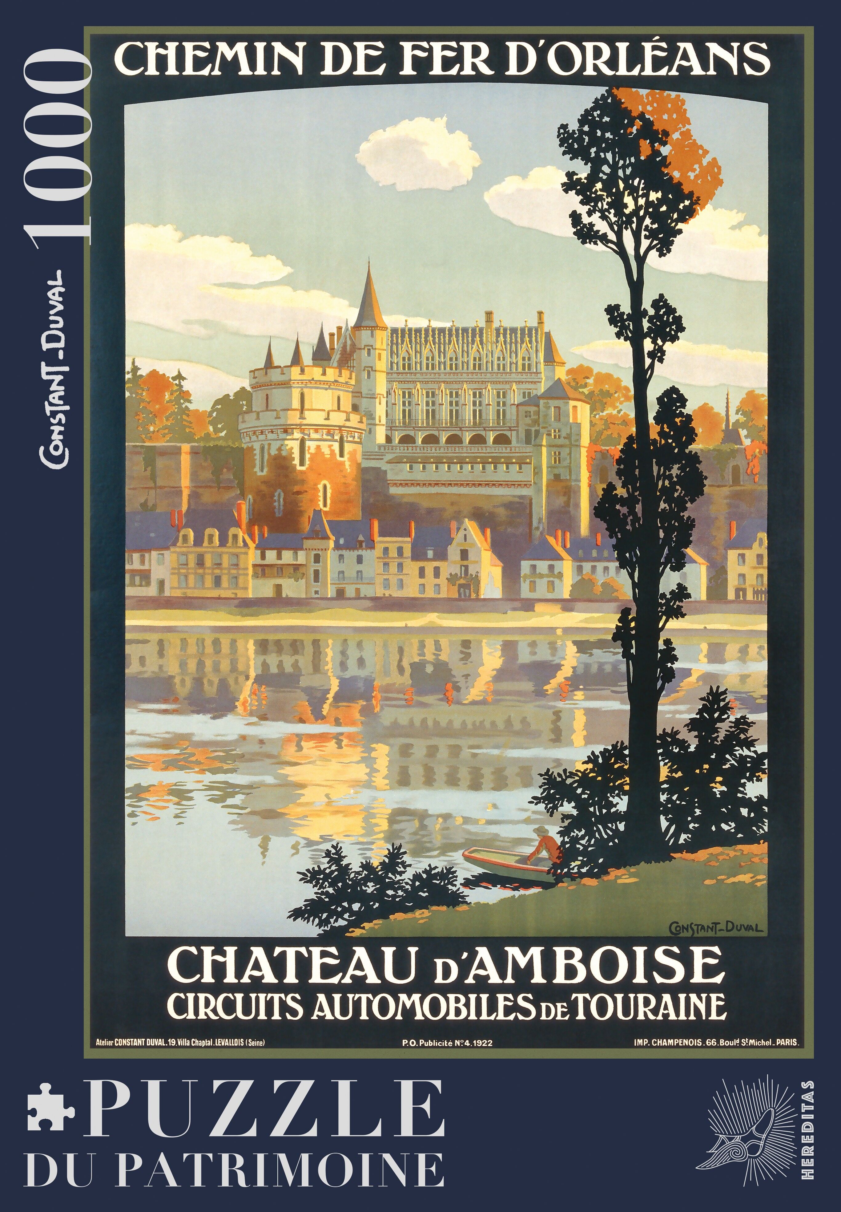 1000-piece puzzle - Château d'Amboise by Constant-Duval