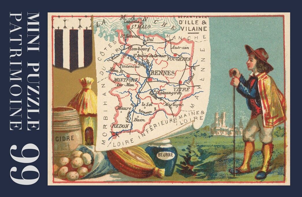 99-piece puzzle - Map of Ille-et-Vilaine