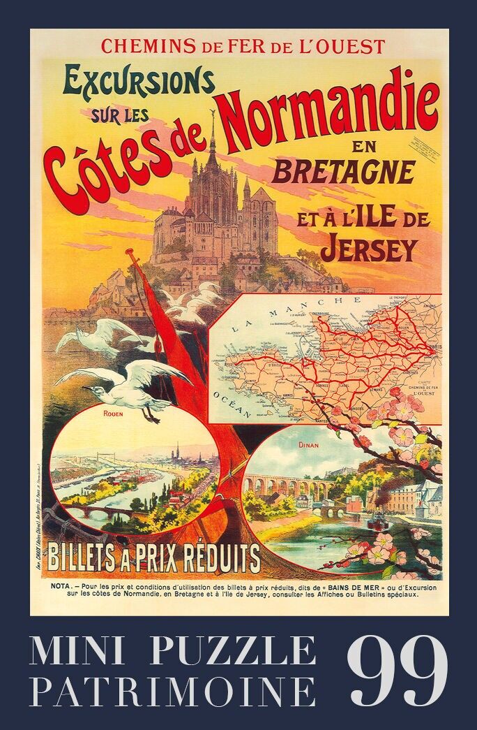 99-piece puzzle - Excursions on the Normandy Coast