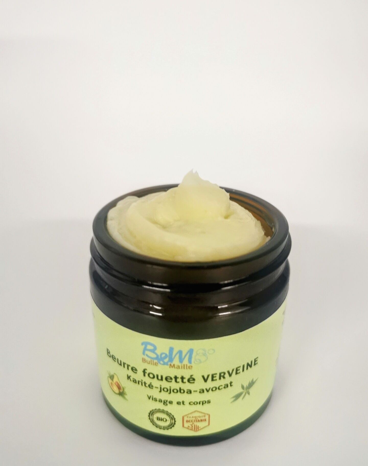 Whipped butter with verbena, avocado, and jojoba, 60 ml