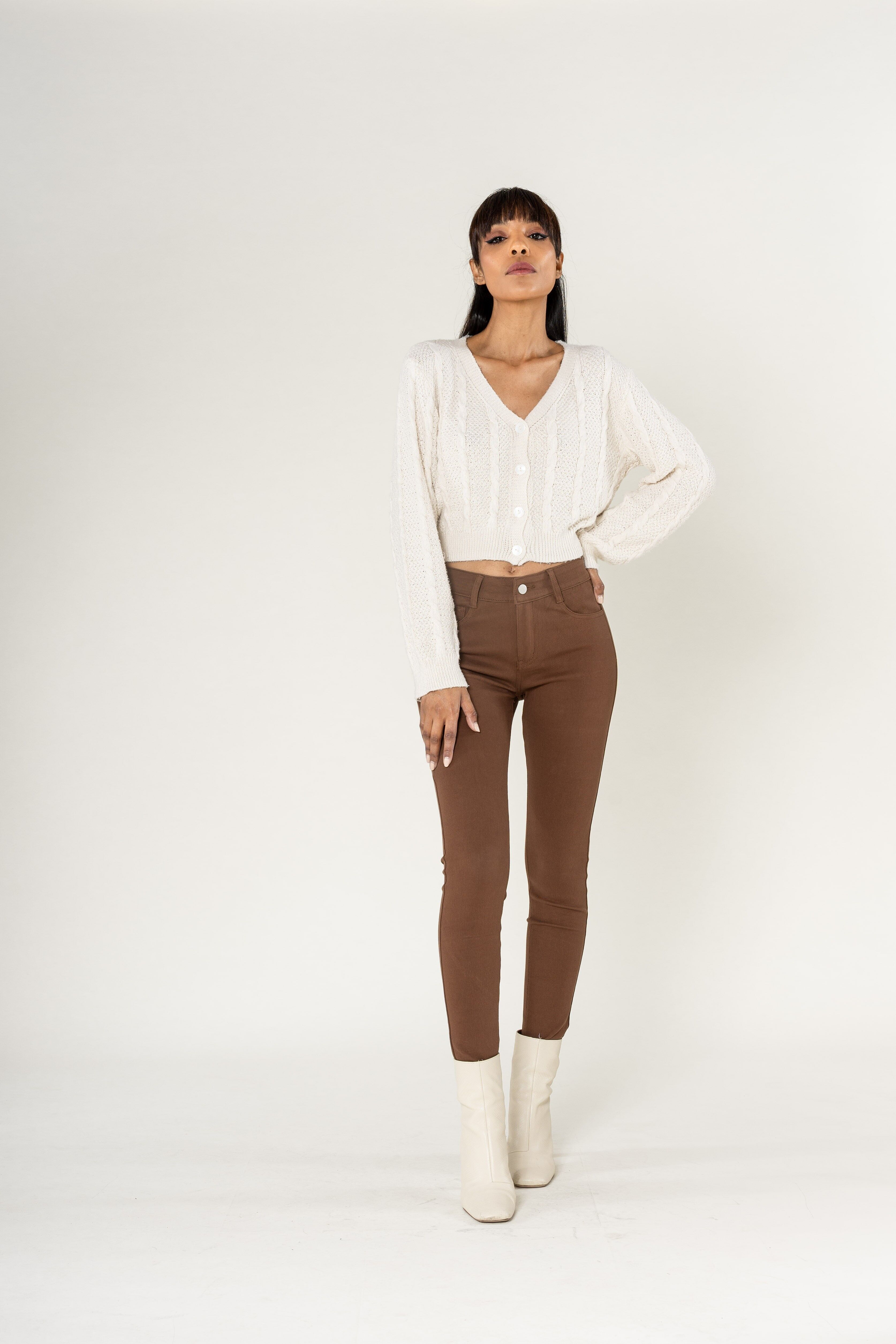 Leggings super elasticizzati con comoda zip A003