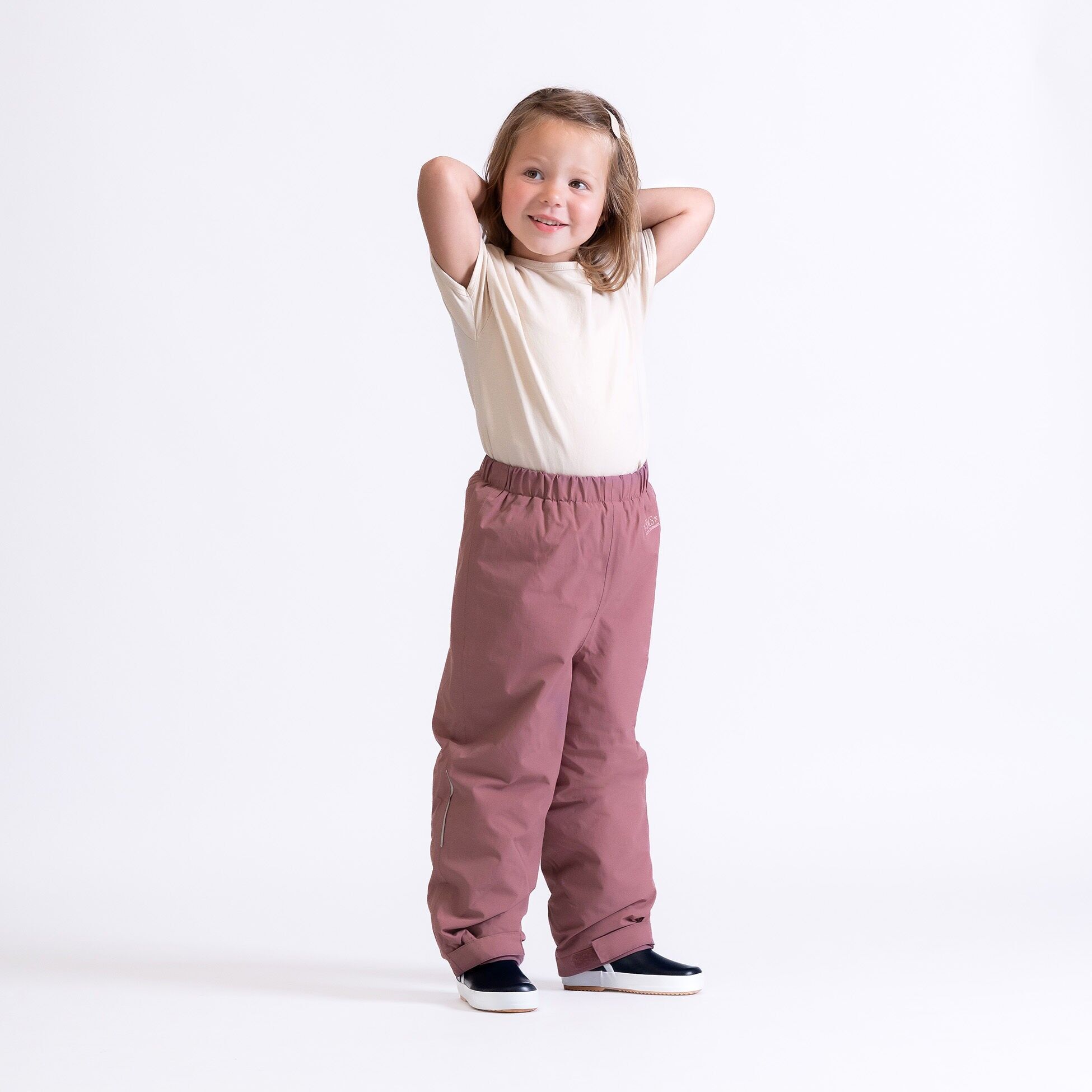 Pantalones de nieve transpirables e impermeables - malva melancólico