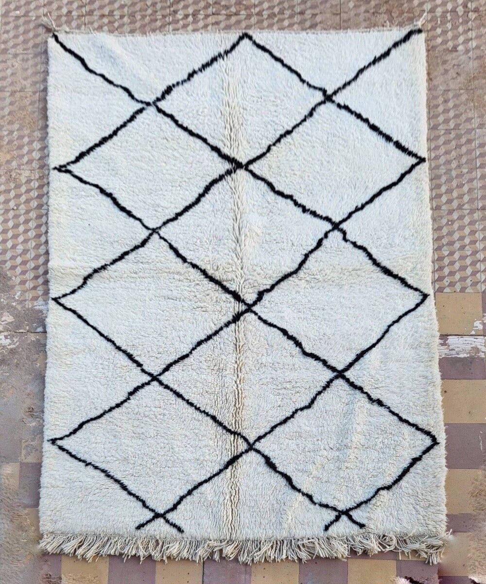 Tappeto Beni Ouarain — SNOWLINE circa 250 x 150 cm