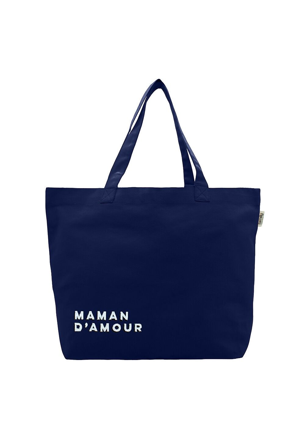 Bolso shopping bordado azul marino MAMAN D’AMOUR