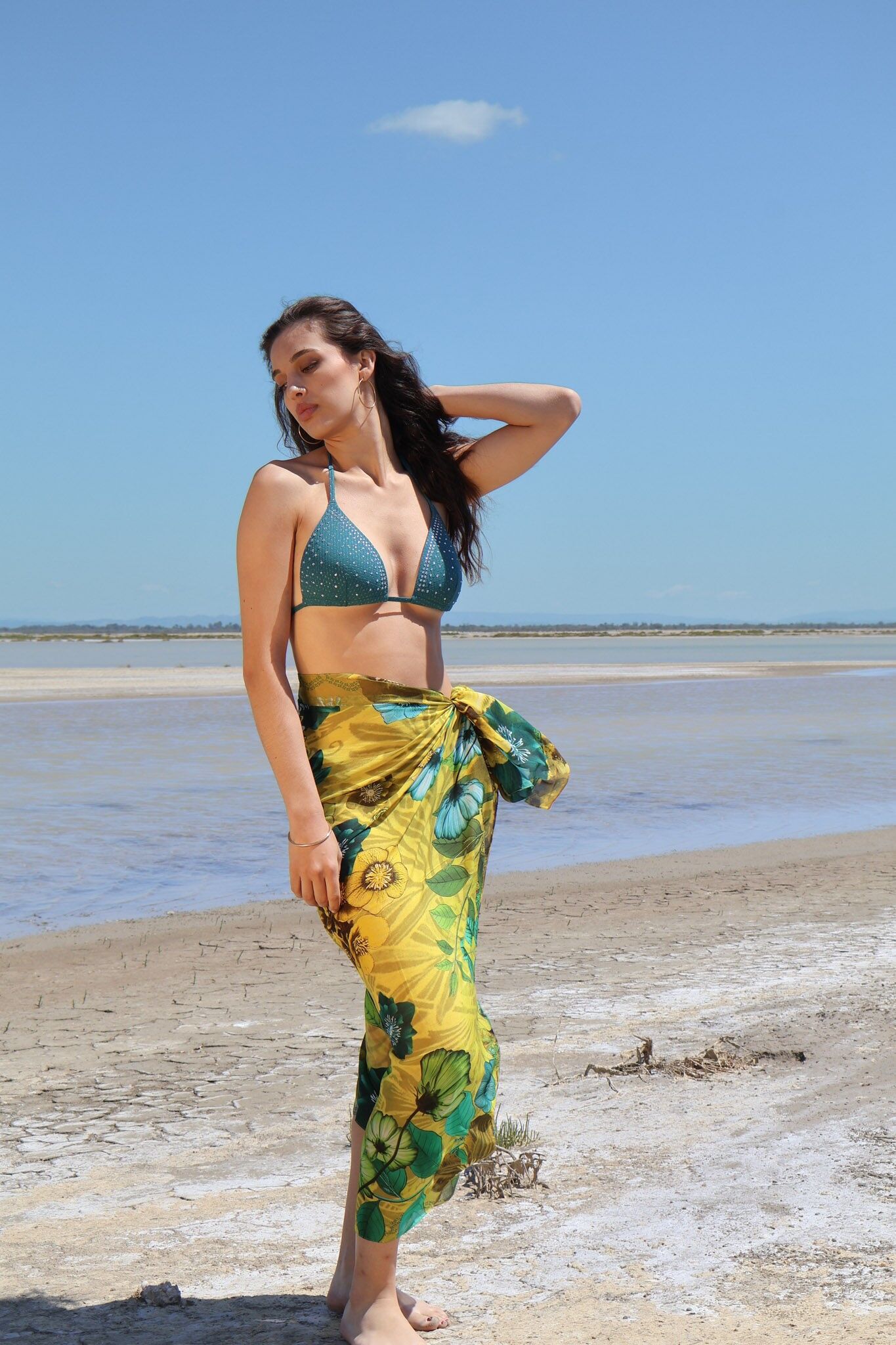 Impresión modal cuadrada grande 130x130cm Amuleto de limón