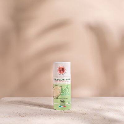 Deodorant für empfindliche Haut mit Mandeln und Präbiotika 55 gr, Bio-Anti-Abfall-Kosmetik, festes Format, Upcycling, DAMDAM DEO