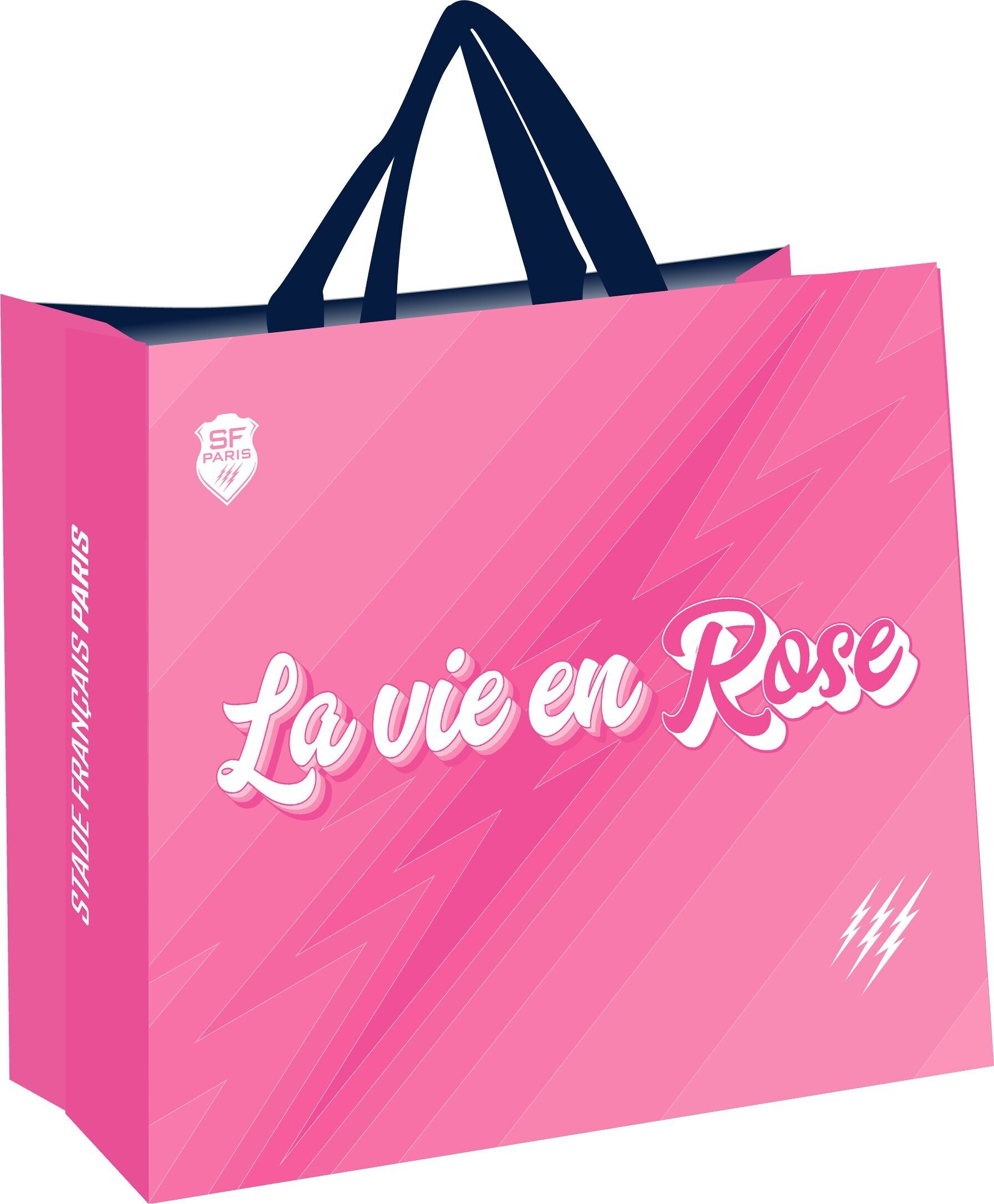 Borsa della spesa - Stade Français (SF - rugby - sport - shopping - sviluppo sostenibile - ecologico)